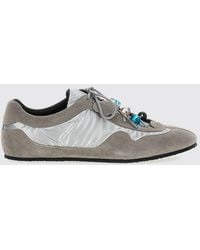 Cecilie Bahnsen - Blaise Suede And Nylon Sneakers With Beads - Lyst