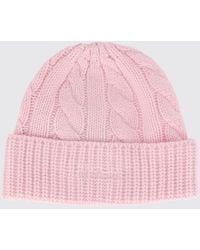 MC2 Saint Barth - Ribbed Pure Wool Cuffed Beanie With Embroidered Logo - Lyst