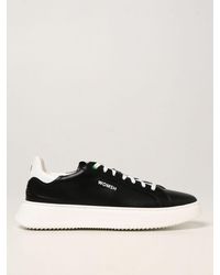WOMSH Snik Off Sneakers In Leather - Black