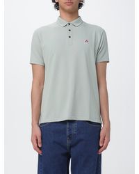 Peuterey - Cotton And Silk Blend Polo Shirt - Lyst
