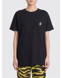 The Attico - Crew Neck Cotton T-Shirt With Printed Logo - Lyst
