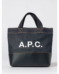 A.P.C. - Borsa Tote Axel Mini - Lyst