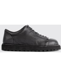 Marsèll - Pallottola Tumbled Leather Derby Shoes With Notched Sole - Lyst