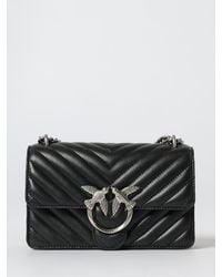 Pinko - Love One Mini Tasche Aus Gestepptem Nappa - Lyst