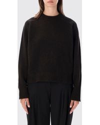 Soeur - Crewneck Merino Wool Jumper With Dropped Shoulders And Long Sleeves - Lyst