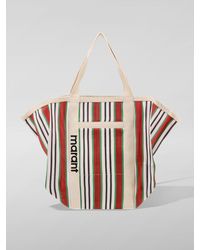 Isabel Marant - Borsa tote Warden in canvas a righe - Lyst