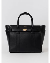 Mulberry - Bayswater Bag In Grained Leather With Shoulder Strap - Lyst
