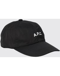 A.P.C. - Polyester Baseball Cap With Printed Logo And Strap - Lyst