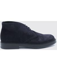 Doucal's - Suede Leather Chukka Boots With Rubber Sole - Lyst