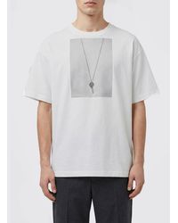 MM6 by Maison Margiela - Cotton T-Shirt With Key Print - Lyst