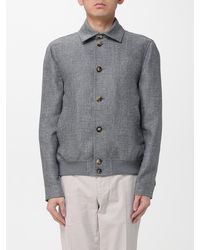 Brunello Cucinelli - Silk And Linen Bomber Jacket - Lyst