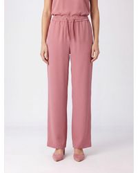 Herno - High-Waisted Jersey Palazzo Trousers With Drawstring - Lyst