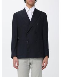 Boglioli - Double Breasted Virgin Wool Blazer - Lyst