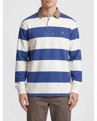Polo Ralph Lauren - Striped Cotton Polo With Pony Logo - Lyst