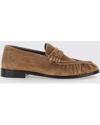 Saint Laurent - Le Loafer Suede Penny Loafers With Ysl Monogram - Lyst