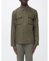 People Of Shibuya - Cotton And Linen Shirt Jacket - Lyst