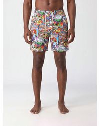 MC2 Saint Barth - Graphic Print Polyester Swim Shorts - Lyst