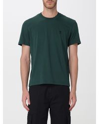Ami Paris - Crewneck Cotton T-Shirt With Embroidered Ami De Coeur Logo And Dropped Shoulders - Lyst