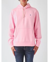 Polo Ralph Lauren - Cotton Hoodie With Iconic Embroidered Pony Logo - Lyst