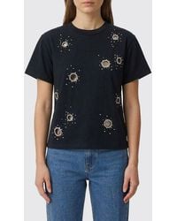 Des Phemmes - Cotton Crew Neck T-Shirt With Appliqués - Lyst