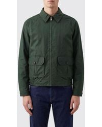 Bode - Short Waxed Cotton Zip-Up Jacket With Pointed Collar - Lyst