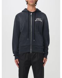 Amiri - Schwarzer Hoodie Mit Reißverschluss Und Gesticktem Logo - Lyst