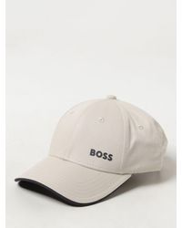BOSS - Cappello in cotone con logo - Lyst