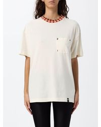 Palm Angels - Cotton T-Shirt With Patch Pocket And Contrast Logo - Lyst