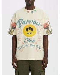 Barrow - Printed Cotton T-Shirt - Lyst