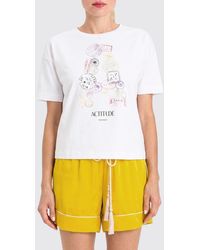 Twinset - Printed Cotton T-Shirts - Lyst