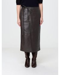 Alberta Ferretti - High-Waisted Midi Pencil Skirt - Lyst