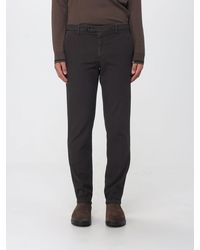 Manuel Ritz - Slim Fit Stretch Cotton Chino Trousers With Logo Charm - Lyst