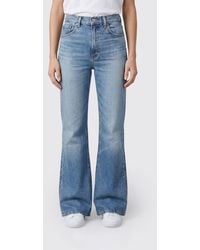 Polo Ralph Lauren - Cotton Denim Flared Jeans - Lyst