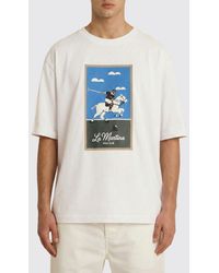 La Martina - Printed Cotton T-Shirt - Lyst