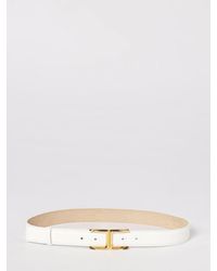 Elisabetta Franchi - Hammered Leather Belt - Lyst
