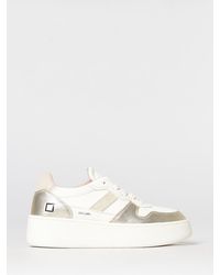 Date - Plateau-Sneakers Aus Leder - Lyst