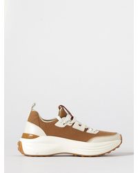 Tod's - Knit And Leather Sneakers - Lyst