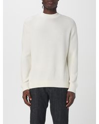 Emporio Armani - Ribbed Cotton Sweater - Lyst