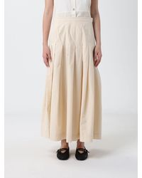 Paul Smith - Pleated Cotton Blend Skirt - Lyst