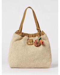 Marc Jacobs - The Cristina Raffia And Suede Bag - Lyst