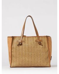 Gianni Chiarini - Marcella Raffia And Suede Bag - Lyst