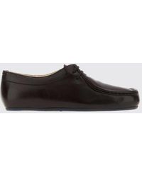 Jil Sander - Shearling-Lined Smooth Leather Derby Shoes With Rubber Sole - Lyst