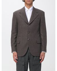 Brunello Cucinelli - Single-Breasted Tartan 100% Cashmere Blazer - Lyst