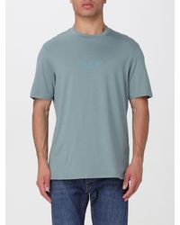 Emporio Armani - Basic Cotton T-Shirt With Eagle - Lyst