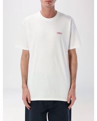 Obey - Printed Cotton T-Shirt - Lyst