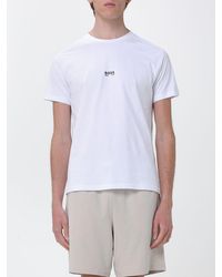 BOSS - Cotton T-Shirt With Mini Logo - Lyst