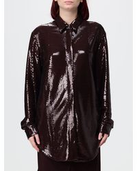 Alberta Ferretti - Long-Sleeved All-Over Sequin Shirt - Lyst
