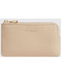 Coccinelle - C-Me Softy Grained Leather Coin Purse With Keychain - Lyst