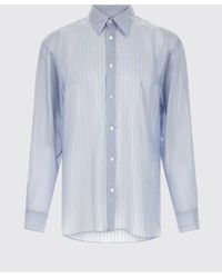 Dries Van Noten - Striped Cupro Shirt - Lyst