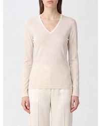 Fabiana Filippi - Long-Sleeved V-Neck T-Shirt - Lyst